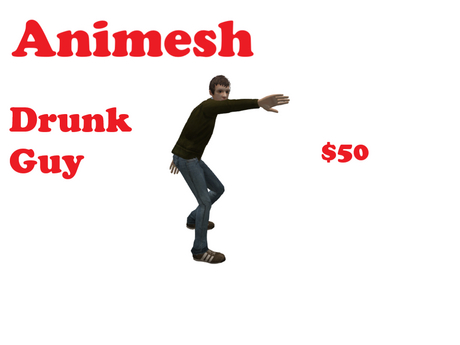 Second Life Marketplace - Animesh Drunk Guy